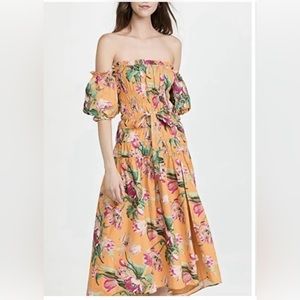 Love The Label Amelia Dress - Size Medium - Topanga Orange Print - Never Worn